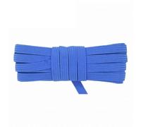 2 5 10 Yard 1/4" 6mm Corda elastica piatta sottile Glitter Latex Elastico Corda Quaderno Passante per le orecchie Vestito Fai da te Cucito Trim-Royal-5 Yard