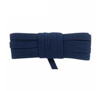 2 5 10 Yard 1/4" 6mm Corda elastica piatta sottile Glitter Latex Elastico Corda Quaderno Passante per le orecchie Vestito Fai da te Cucito Trim-Blu navy-10 Yard
