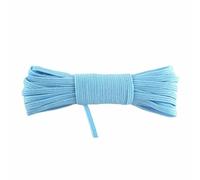 2 5 10 Yard 1/8" 3.0mm Nylon Elastico Sottile Lavorato a Maglia Corda Spandex Fascia Nastro Elastico Orecchio Fascia per Capelli Cucito Trim-Blu Nebbia-5 Yard
