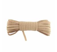 2 5 10 Yard 1/8" 3.0mm Nylon Elastico Sottile Lavorato a Maglia Corda Spandex Fascia Nastro Elastico Orecchio Fascia per Capelli Cucito Trim-Tan-2 Yard