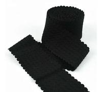 2/5/10M 40-70mm Fascia elastica in nylon per gonne, cinture per indumenti, nastri elastici per abiti, accessori per cucito fai da te - Nero - 40mm - 5 metri