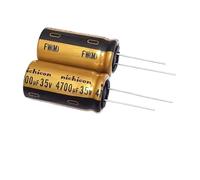 2/5/10Pcs FW Audio Radial Aluminium Electrolytic Capacitor 25V 35V 50V 63V 100V Filtering 4.7uF 10uF 47uF 100uF 220uF 3300uF NWPNLXEA(5Pcs 25V 470uF)