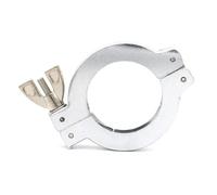 2 5 10Pcs KF16 25 40 50 Alluminio Vuoto Doppio Pin Tri Morsetto Flangia Ni Placcato SS304 Cente Ring FKM O-Ring Raccordi per tubi (morsetto in alluminio, KF25_2 PCS)