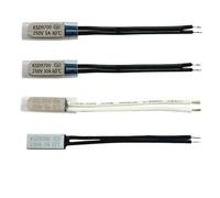 2/5/10PCS KSD9700 40C-150C 10A/16A NC/NO Ceramica Metallo Interruttore di Temperatura Termico Protector40C 60C 80C 90C 120C 150C(Cramics-16A-NC,2PCS_75C)