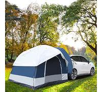 2.5×2.5×2 m Car Tent Large Size 2-4 People, SUV Tent Spacious Sun Protection Quick Build, Tailgate Tent Big Screen Ventilation Portable Used for Travel Suitable for SUV, Sedan