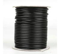2,5/3/3,5/4/5mm Cordino in cotone cerato nero Cordino rotondo in filo cerato Corda per collana Corda per la creazione di gioielli - 3,5mm 5 metri - Colore nero
