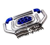 2.5" 64mm 6061 Aluminum Universale Intercooler Turbo Piping Hose Pipe Kit