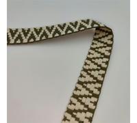2,5 cm fettuccia di cotone nastro di cotone twill nastro fatto a mano fiocco per capelli fai da te accessori fettuccia per indumenti-verde-3 metri