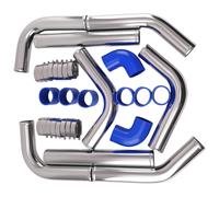 2.5" INTERCOOLER tubazioni Kit Di Aggiornamento 6061 Aluminum Universal
