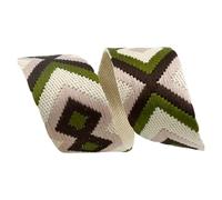 2-5 metri 38/50 mm Jacquard Borsa Cinghia Nastro Decorazione Indumento Cintura Nastri Sbieco Fai da Te Borse Accessori Cucito Per Il Fai Da Te Cucito Crafts(01-38mm,2Meters)
