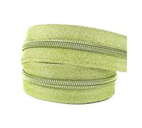 2-5 metri 5# cerniere in nylon a bobina per cucire per borse, giacche, tasche, decorazioni, kit di riparazione fai da te,Un verde,3 metri