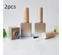 2/5 pezzi 15 ml/0.507 oz di vetro rettangolare vintage per dosatori di per unghie, utilizzabili come per oli essenziali, con pennelli per unghie - da trasportare e sicuri da si esce, per saloni di