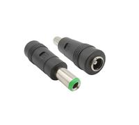 2/5 pezzi da 5,5 x 2,1 a 6,3 x 3,0 mm maschio a connettore di alimentazione CC femmina da 6,3 * 3,0 a 5,5 * 2,1 mm testa di conversione dell'adattatore CC(5Pcs)