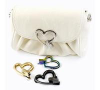 2/5 pezzi da 52 mm Metal Buckles Twist Turn Lock Handbags Latch Pocket Bag Swivel Closure Locks Wallet Replace Snap Hook Accessories (Colored, 52 mm-5 pezzi)