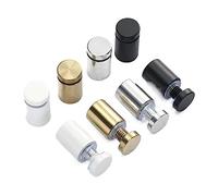 2-5 pezzi di diametro 12 mm 16 mm 19 mm viti pubblicitarie in acciaio inossidabile nero viti distanziatrici for cartelli in vetro chiodi for specchi(White,19x30 2pcs)