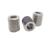 2-5 pezzi M2/M2.5/M3/M4/M5/M6/M8/M12/M16/M20 Dado inserto adattatore trasferimento filettatura interna ed esterna in acciaio inossidabile, M4xM6-15mm(5pcs)