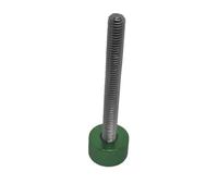 2-5 pezzi M5 M6 in alluminio zigrinato a testa piatta in acciaio inossidabile con filettatura a serraggio manuale(Green,M6X55 2PCS)