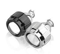 2,5 Pollici Mini BI Xenon HID Proiettore Proiettore Lenti del Faro Retrofit Fit H4 H7 H11 9005 H8 Lampada a Testa Auto w/Gating Gun Swards Angel Eyes (Color : 1pcs LHD)