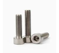 2-5 Pz/lotto DIN912 TA2 Gr2 Titanio Esagono Incassato Vite A Testa M1.6 M2 .5 M3 M4 M5 M6 M8 M10 Lunghezza Da 6mm A 60mm(20mm,M2.5 5pcs)