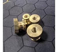 2-5 pz Ottone Passo Dado Pollice Zigrinato A Mano In Rame Stringere Dado M3 M4 M5 M6 m8 ottone(M8 2pcs)