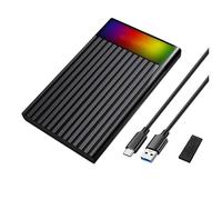 2.5" recinzione di stoccaggio 6Gbps USB C adattatori recinzione dura con luce per computer portatili