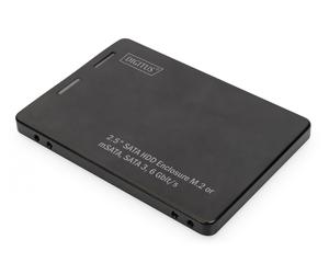 2,5" SATA HDD Enclosure M.2 or mSATA SATA 3 6 Gbit/s, write speed up to 520 MB/s