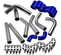 2.5" Universal Turbo Intercooler Turbo in alluminio tubo di aspirazione tubo Kit