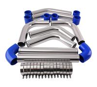 2.5'' Universal Turbocharger Front Tubo Intercooler Pipe Silicone Hose Kit Set