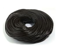 2-5 yards/Lotto 1-6 mm Cordino rotondo in pelle di mucca per braccialetti fai da te Accessori per la creazione di gioielli - Caffè scuro - 1,5 mm 5 yards