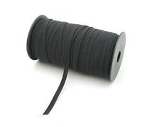 2/5 yards/lotto 6 mm nastro elastico filo dorato glitter elastico spandex fascia per rifiniture cucito tessuto fai da te abbigliamento accessori da cucito-nero-5 yard