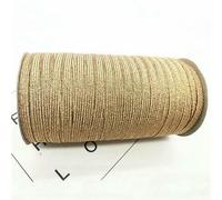 2/5 yards/lotto 6 mm nastro elastico filo dorato glitter elastico spandex fascia per rifiniture cucito tessuto fai da te accessori per cucire abbigliamento-gillter champagne-5 yard