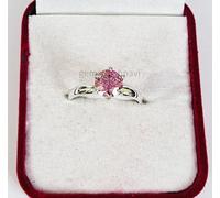 2.50 KT Rosa Trattato Anello Diamante VVS1 Ottimi Shine Certificato Compleanno