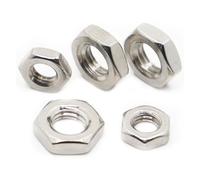 2-50 pezzi 304 acciaio inossidabile piatto esagonale sottile dado di bloccaggio M2 M2.5 M3 M4 M5 M6 M8 M10 M12 M14 M16(M14 2pcs)