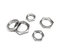 2-50 pezzi dado di bloccaggio sottile esagonale passo filettatura fine in acciaio inossidabile 304 M8 -M40 per rubinetto rubinetto tubo dell'acqua(5pcs M10x1.0x14x4)