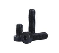 2-50 pezzi M3 M4 M5 M6 M8 M10 M12 Grado 8. Nero O Zinco DIN7984 Vite a testa esagonale sottile a basso profilo corto(Grade 8.8 Black/25mm,M5 10pcs)
