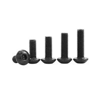 2-50 pezzi Vite tonda Bullone 12.9 Grado M2 M2.5 M3 M4 M5 M6 M8 M10 Vite a testa bombata con esagono incassato esagonale(6mm,M3 50pcs)