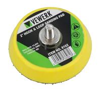 2" / 50mm gancio/Loop lucidatura levigatura Platorello di supporto con filettatura M6 per levigatrice aria