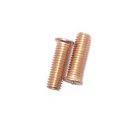 2/50pc M3 M4 M5 M6 M8 M10 Acciaio Al Carbonio Rame Placcato Stud Saldatura A Punti Vite Punto Di Chiodo Bullone For Scarico Del Condensatore(35mm,50pcs M3)