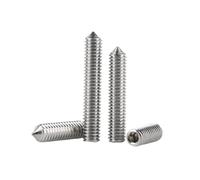 2-50pcs M3/M4/M5/M6/M8/M10 acciaio inossidabile 316 viti di regolazione con punta conica e fessura esagonale interna, M6x20mm
