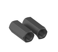 2-50PCS M8 M10 M12 M14 M16 A M48 Acciaio Al Carbonio Nero Esagonale Estendere Asta Lunga Connettore Giunto Manica Tubolare Accoppiamento Dado(M14x22x15mm(10Pcs))