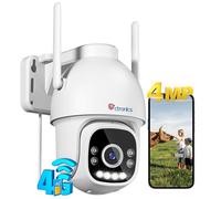 2.5K 4MP 3G/4G LTE Telecamera Con Sim Esterno, 2560×1440P PTZ IP Videocamera Sor