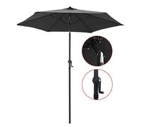 2.5m Garden Outdoor Patio with Crank And Tilt, Beach Patio Umbrella Sun Shade Protection 50, for Market, Balcony, Fishing, Backyard