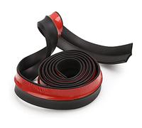 2.5M Spoiler Anteriore Universale Rubber Anteriore Bumper Lip, Universale Gomma Paraurti Posteriore Anteriore Autoadesivo Spoiler Labbro Anteriore Auto Adesivo per Paraurti Anteriore e Posteriore Auto