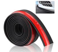 2.5m Strisce Paraurti Auto per Seat Leon FR Typ 5F ab Bj.2013,Protezione Paraurti per Auto Spoiler Anteriore Gomma Strisce Paraurti Anteriore Lip Splitter Spoiler,Black