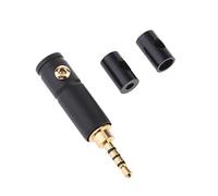 2.5mm 4 poli stereo maschio riparazione cuffie jack spina metallo audio saldatura