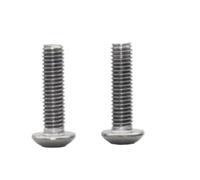 2-5PCS Vite In Titanio Iso7380 TA2 M4 M5 M6 M8 Testa A Bottone Con Esagono Incassato Puro Lunghezza Macchina 8mm - 50mm(35mm,M8 2pcs)