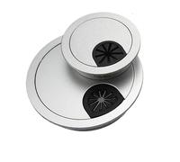 2/5pcs Zinc Alloy Wire Hole Cover Outlet Port Table Computer PC Desk Round Cable Grommet Line Holder 50mm/53mm/60mm/80mm(80mm 2pcs)
