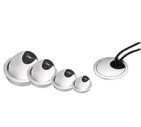 2/5pcs Zinc Alloy Wire Hole Cover Outlet Port Table Computer PC Desk Round Cable Grommet Line Holder 50mm/53mm/60mm/80mm(53mm 5pcs)