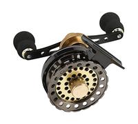 2.6: 1 Mano Destra Mulinello CNC Doppio Colore Filo Tazza Piena di Metallo Zattera Ruota per Pesca su Ghiaccio