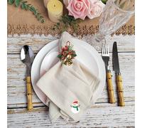 2/6/12/240 pezzi Tovaglioli natalizi moderni e minimalisti di colore solido, rinfrescanti per eventi, feste, decorazione della tavola da pranzo di casa 40*40 cm 6 pezzi,40*40 cm 12 pezzi,40*40 cm 2 pe